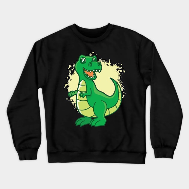 Children Dino I Kids I Dinosaur Crewneck Sweatshirt by Shirtjaeger